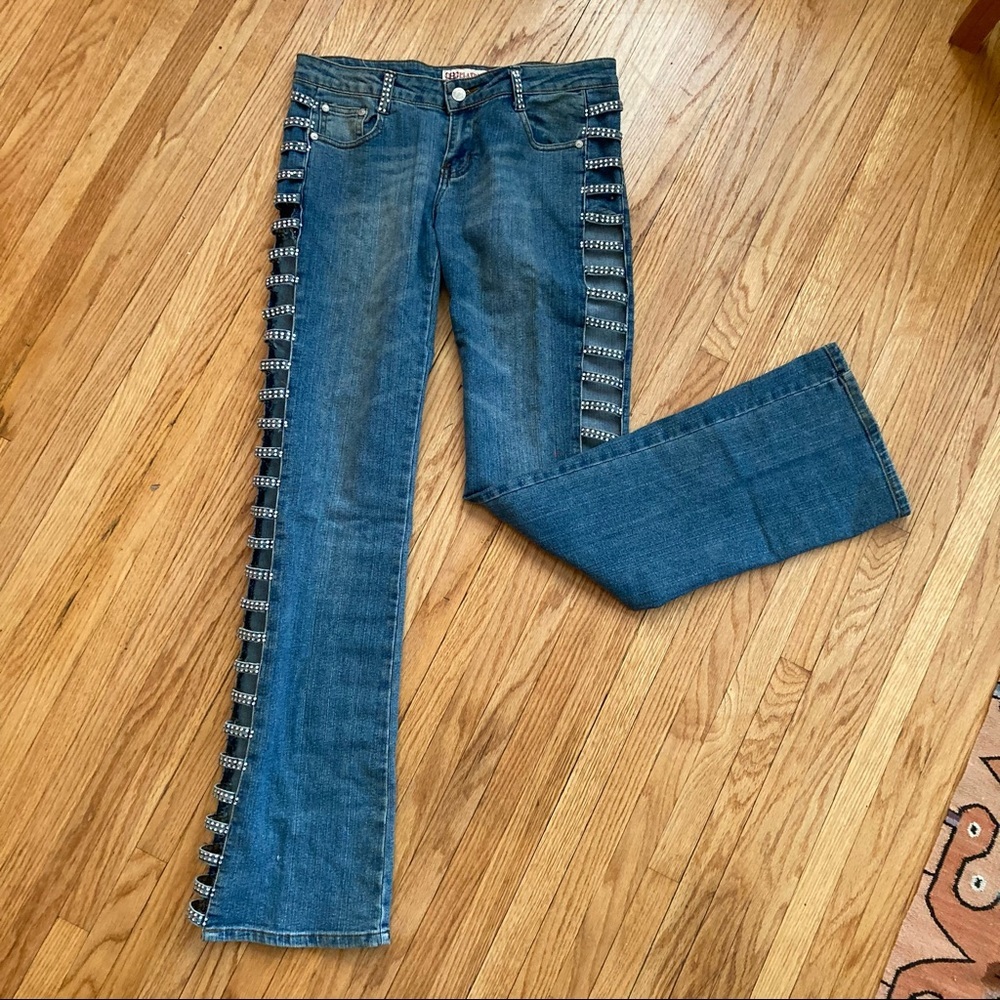 Platinum Plus Rhinestone Jean - Picture 6 of 10
